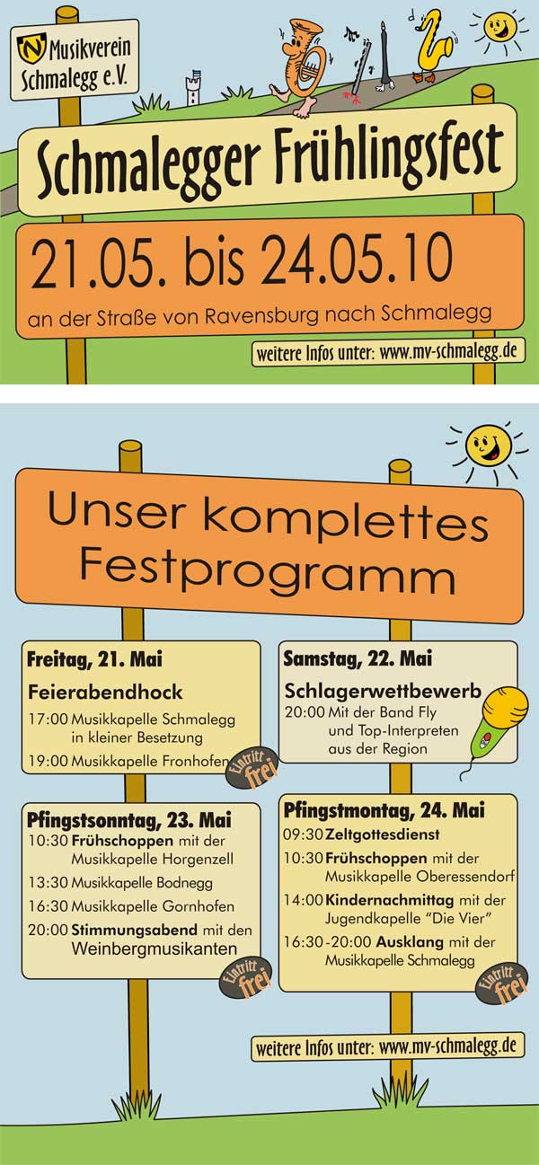 Plakat Fr&uuml;hlingsfest 2010