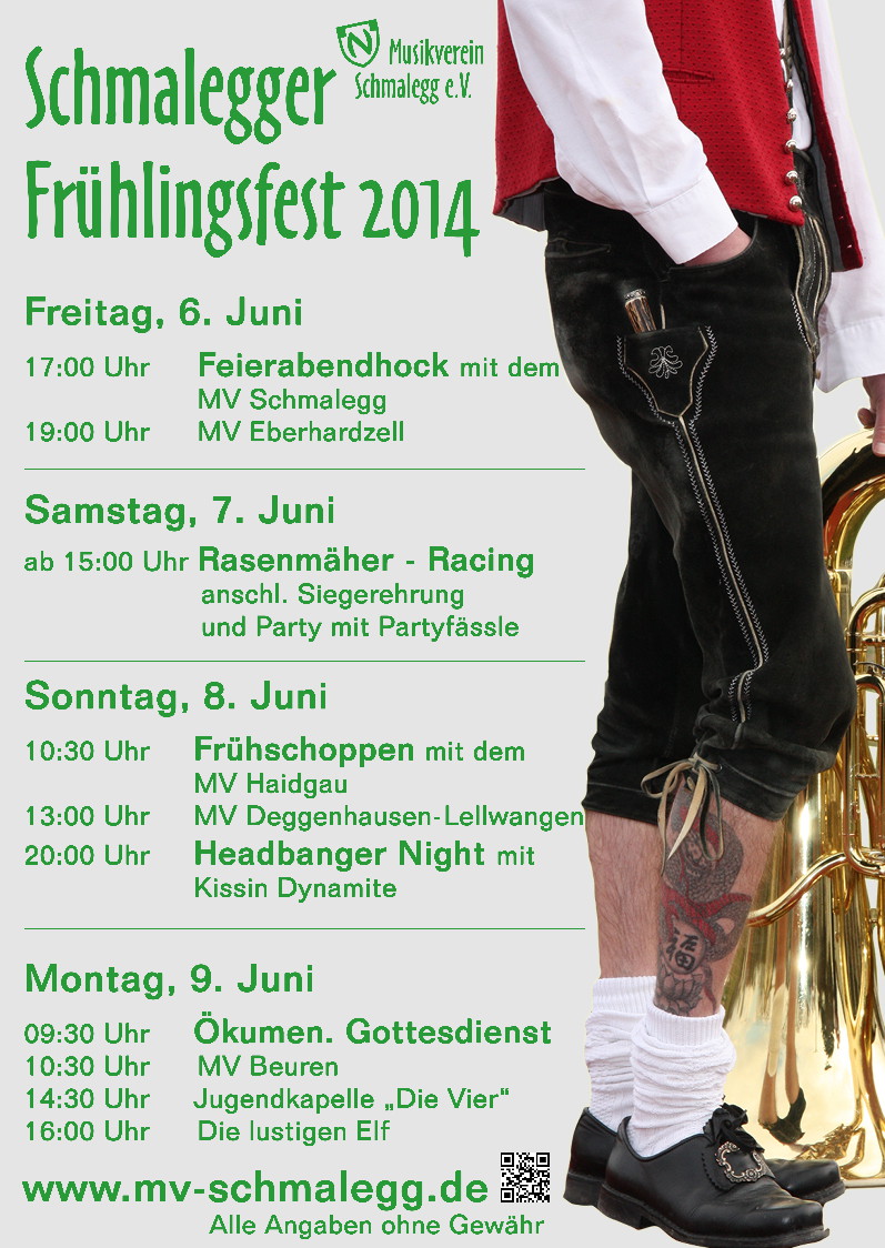 Plakat Frühlingsfest 2014