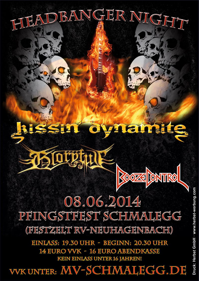 Plakat Headbanger Night 2014