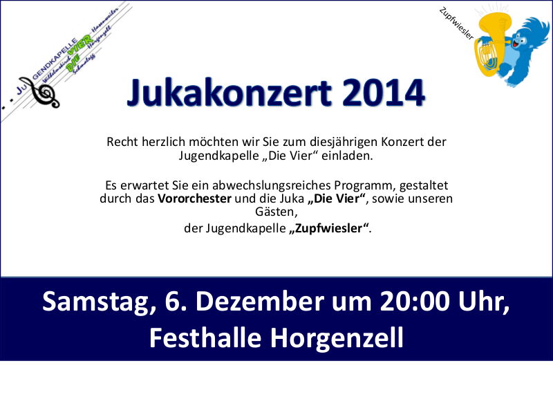 Plakat Jugendkapellenkonzert 2014