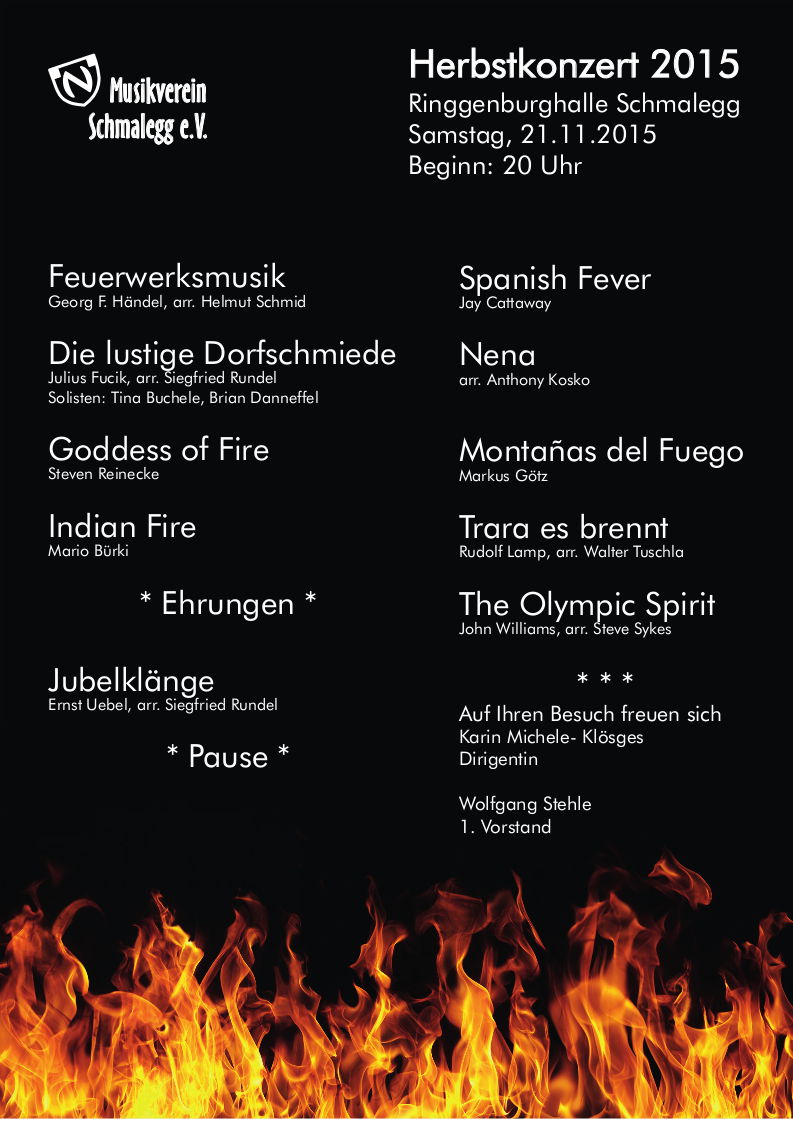 Plakat Herbstkonzert 2015