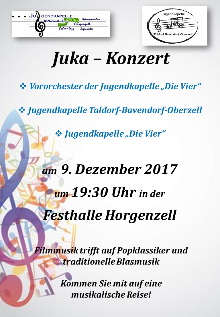 Plakat Jugendkapellenkonzert 2017