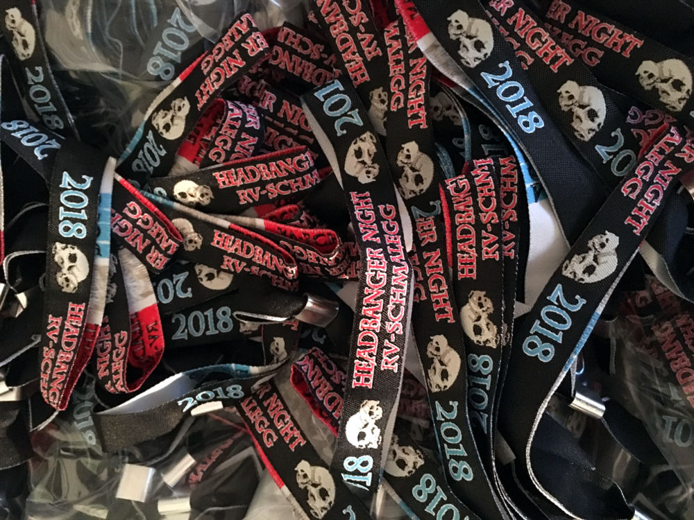 Eintrittsb&auml;nder Headbanger Night 2018