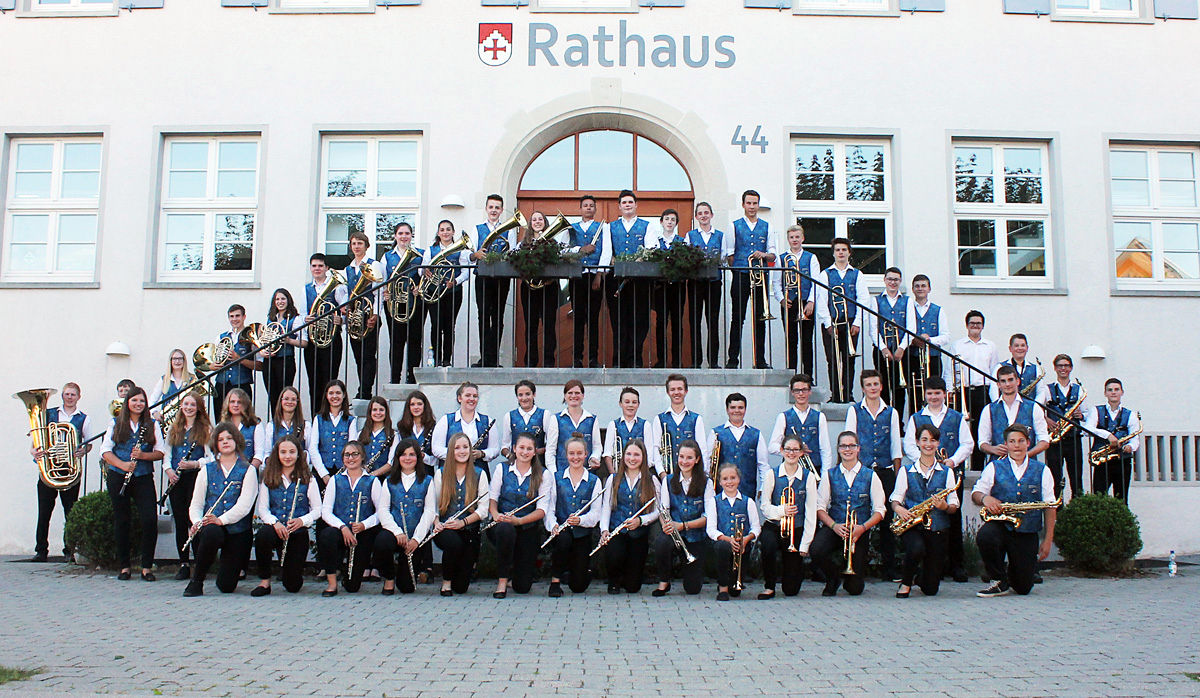 Gruppenbild Jugendkapelle Die Vier 2017