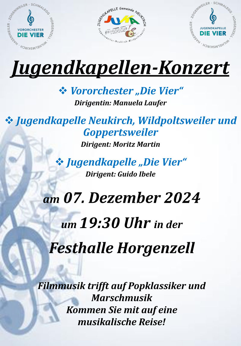 Plakat Jugendkapellenkonzert 2024